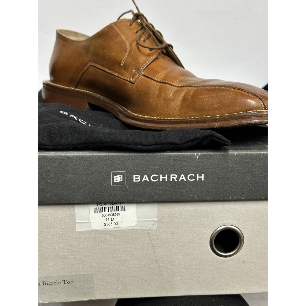 Bacharach Men's 11d Wilton Bicycle Toe Tan With Protective‎ Sleeves And Box - Picture 9 of 11